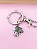 Movie Film Reel Charm Keychain, Personalized Gifts, N85E