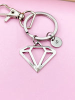 Silver Diamond Shaped Keychain, N116A