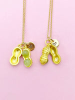 Gold Peanut Necklace Birthday Gifts, Personalized Gifts, N5212