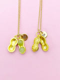 Gold Peanut Necklace Birthday Gifts, Personalized Gifts, N5212