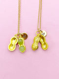 Gold Peanut Necklace Birthday Gifts, Personalized Gifts, N5212