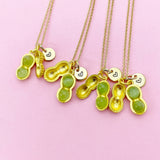 Gold Peanut Necklace Best Friends Birthday Gifts, Personalized Gifts, N5212A