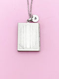 Large Stainless Steel Cross Locket Pendants Photo Frame Necklace, N5684