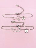 Silver or Gold Stethoscope Heart Bracelet, Medical Device Charm, Doctor Gift, Nurse Gift, Medical Student Gift, N5625