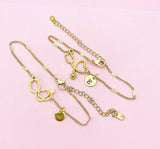 Gold or Silver Stethoscope Heart Bracelet, Medical Device Charm, Doctor Gift, Nurse Gift, Medical Student Gift, N5626