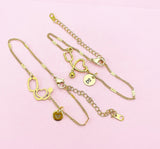 Gold or Silver Stethoscope Heart Bracelet, Medical Device Charm, Doctor Gift, Nurse Gift, Medical Student Gift, N5626