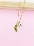 Sweet Pea, Pea in The Pod Charm Necklace in Gold, N5629