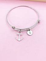 Silver Anchor Charm Bracelet, DN866