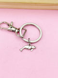 Silver Seal Charm Keychain, Animal Keyring