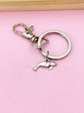 Silver Seal Charm Keychain, Animal Keyring