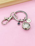 Silver Hamburger Keychain, Hamburger Charm, Burger Jewelry, Junk Food, Foodie Gift, Personalized Gift, Christmas Gift, N721