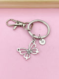Silver Butterfly Charm Keychain, N131B