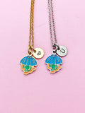 Jellyfish Necklace in Gold or Silver, N5633