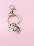 Silver Pie Keychain Gift, Thanksgiving Gift, Fall Jewelry, Personalized Gift, AN5429