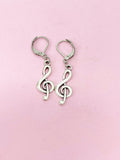 Treble Clef Music Note Earrings, N4615