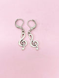 Treble Clef Music Note Earrings, N4615