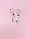 Treble Clef Music Note Earrings, N4615