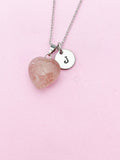 Strawberry Quartz Necklace Natural Gemstone Jewelry, Birthday Gifts, Personalized Customized Gifts, N5240