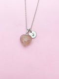 Strawberry Quartz Necklace Natural Gemstone Jewelry, Birthday Gifts, Personalized Customized Gifts, N5240