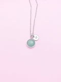 Aventurine Necklace, Green Aventurine Gemstone Jewelry, N3838