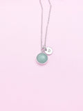 Aventurine Necklace, Green Aventurine Gemstone Jewelry, N3838