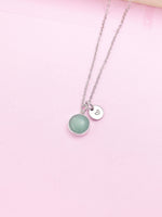 Aventurine Necklace, Green Aventurine Gemstone Jewelry, N3838