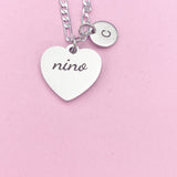 Nino Necklace, Stainless Steel Nino Jewelry, Christmas Gifts for Nino, D117