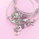 Silver Masquerade Mardi Gras Bracelet, N281