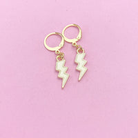 Gold Lightning Earrings, N3253