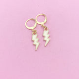 Gold Lightning Earrings, N3253