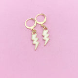 Gold Lightning Earrings, N3253