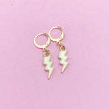 Gold Lightning Earrings, N3253