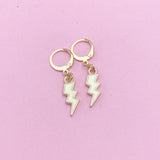 Gold Lightning Earrings, N3253