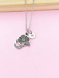 Silver Film Reel Charm Necklace, Movie Gifts, N85