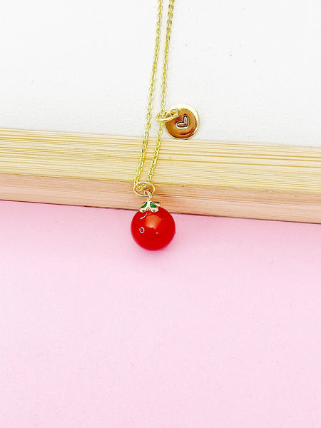 Gold Natural Carnelian Necklace, N5384