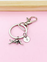 Silver Grasshopper Charm Keychain, Grasshopper Charm, Animal Insect Charm, Bug Charm, Personalized Gifts, Best Friend Gifts, N309A