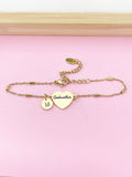 Godmother Gifts, Gold Godmother Bracelet, Heart, Godmother Jewelry, Mother's Day Gift, Godmother Goddaughter Gift, D260
