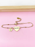 Godmother Gifts, Gold Godmother Bracelet, Heart, Godmother Jewelry, Mother's Day Gift, Godmother Goddaughter Gift, D260