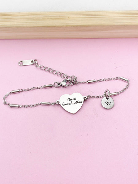Great Grandmother Bracelet, Great Grandmother Jewelry, Great Grandmother Gift, Best Christmas Gift for Great Grandmother, D282