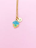 Gold Jellyfish Necklace, AN5633