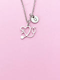 Stethoscope Heart Heartbeat Necklace, Doctor Nurse Medical School Graduation Gift, N5636