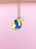 Gold Water Polo Ball Charm Necklace, N5637