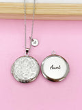Silver Aunt Locket Charm Necklace, Nina, Grandma, Grandmother, Mom, Great Aunt, Great Grandma, Godmother, Godsister, Option D461