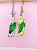 Gold or Silver Saint Jude Charm Necklace, N5640