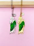 Gold or Silver Saint Jude Charm Necklace, N5640