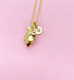 Gold Anatomy Heart Charm Necklace, N5645