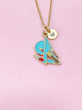 Gold Ruler Protractor Charm Necklace, Bracelet or Keychain Option, N5649