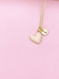 Best Valentine's Day Gifts, Sweet Gifts, Pink Heart Necklace, Personalized Birthday Gift, N4319
