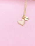 Best Valentine's Day Gifts, Sweet Gifts, Pink Heart Necklace, Personalized Birthday Gift, N4319