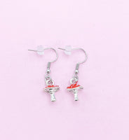 Silver Mushroom Earrings, N3354